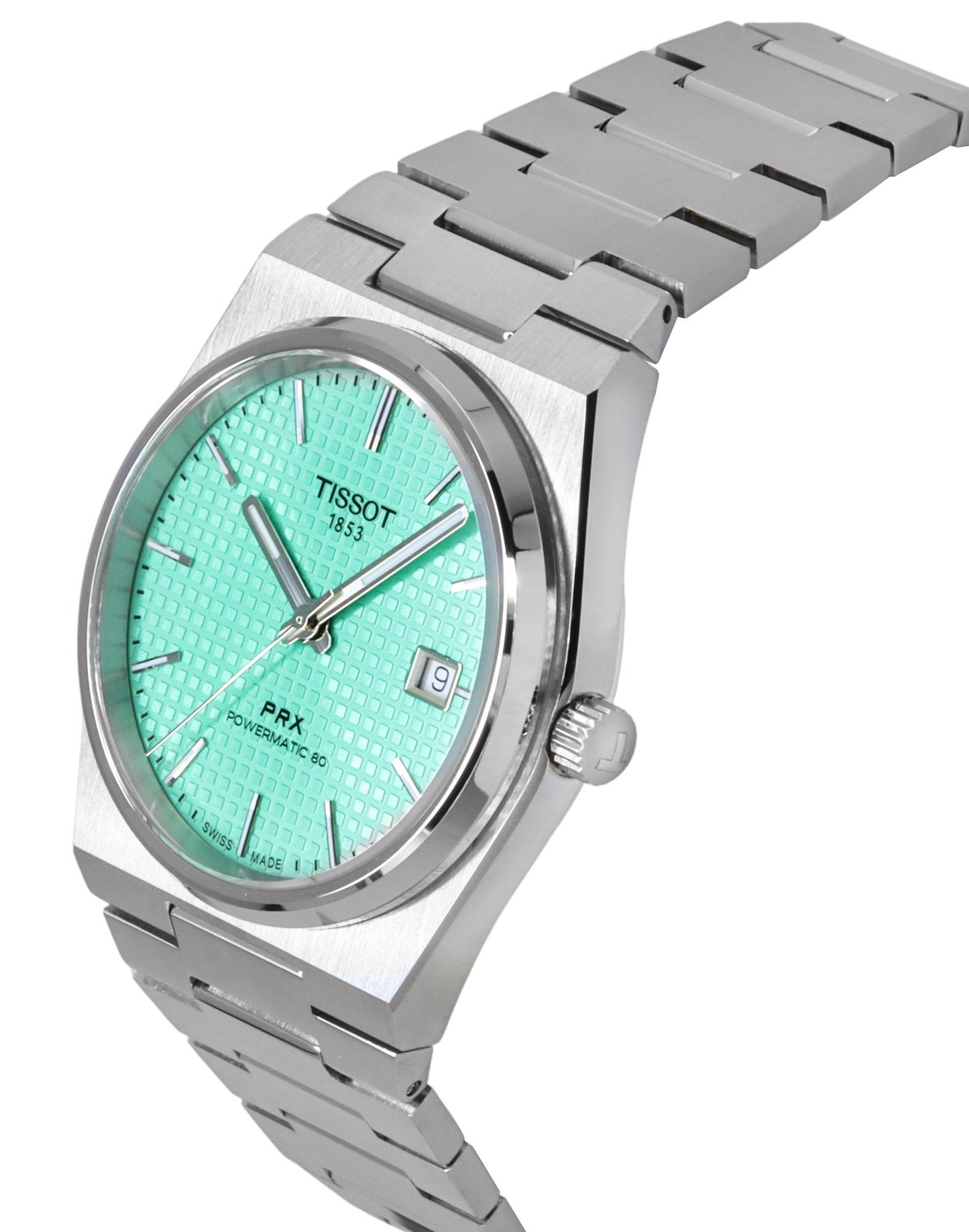 Tissot PRX Powermatic 80 Edelstahl Light Gr?nes Zifferblatt Automatik T137.407.11.091.01 100M Herrenuhr