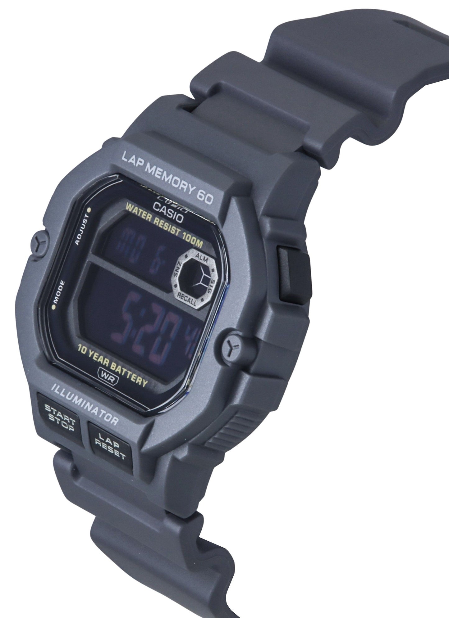 Casio Standard Digital Resin Strap Quarz WS-1400H-8BV 100M Herrenuhr
