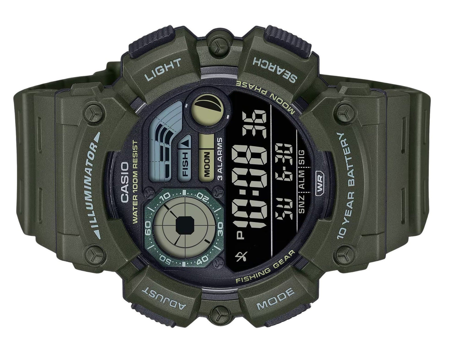 Casio Digital Resin Strap Quarz WS-1500H-3BV 100M Herrenuhr