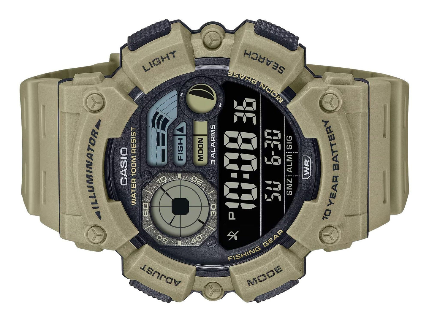 Casio Digital Resin Strap Quarz WS-1500H-5BV 100M Herrenuhr