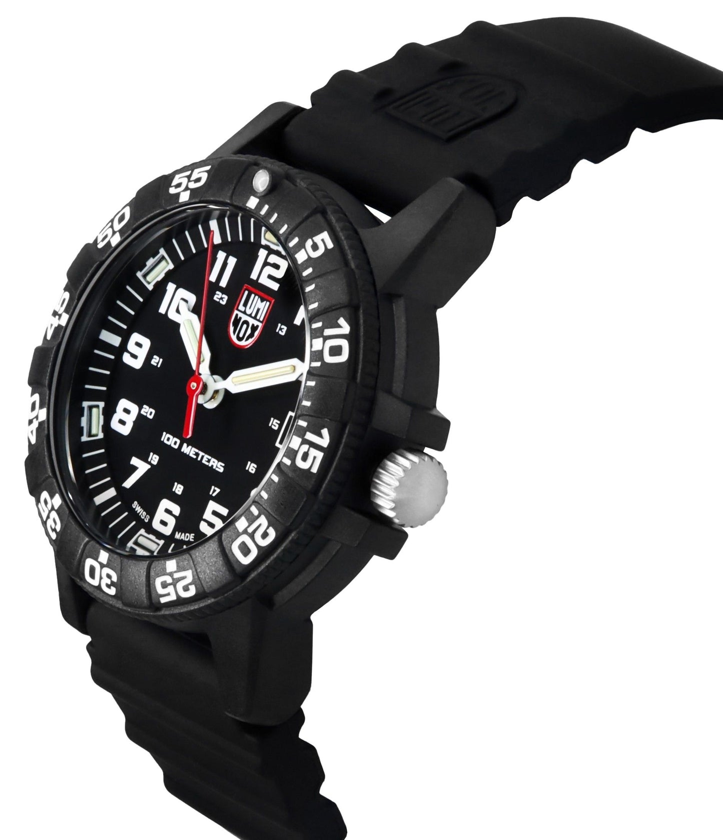 Luminox Leatherback Sea Turtle Silicone Strap Schwarzes Zifferblatt Quarz XS.0301.L 100M Herrenuhr