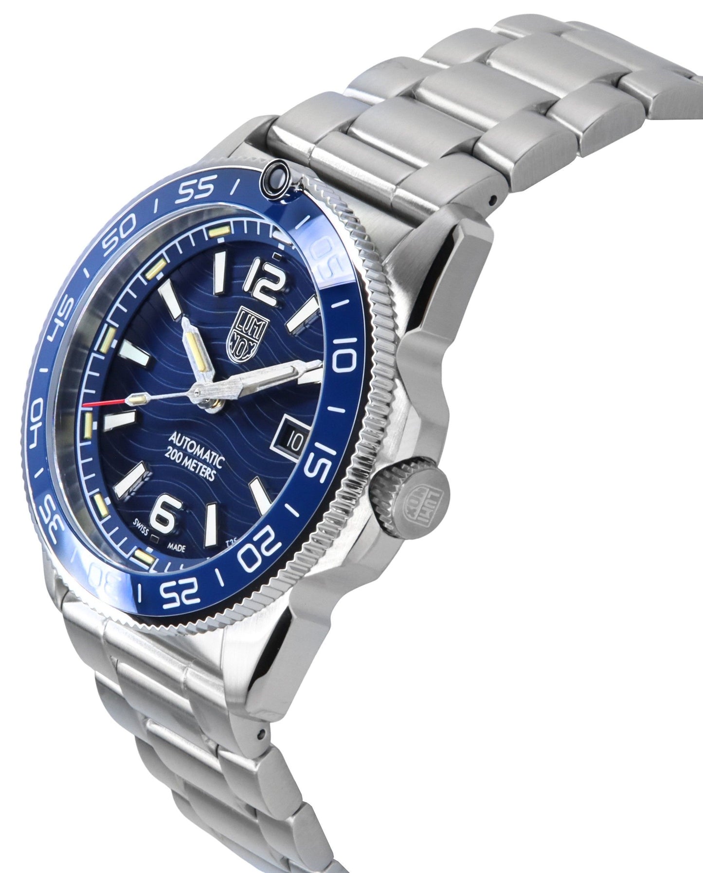 Luminox Pacific Diver Edelstahl Blaues Zifferblatt Automatik XS.3104 200M Herrenuhr