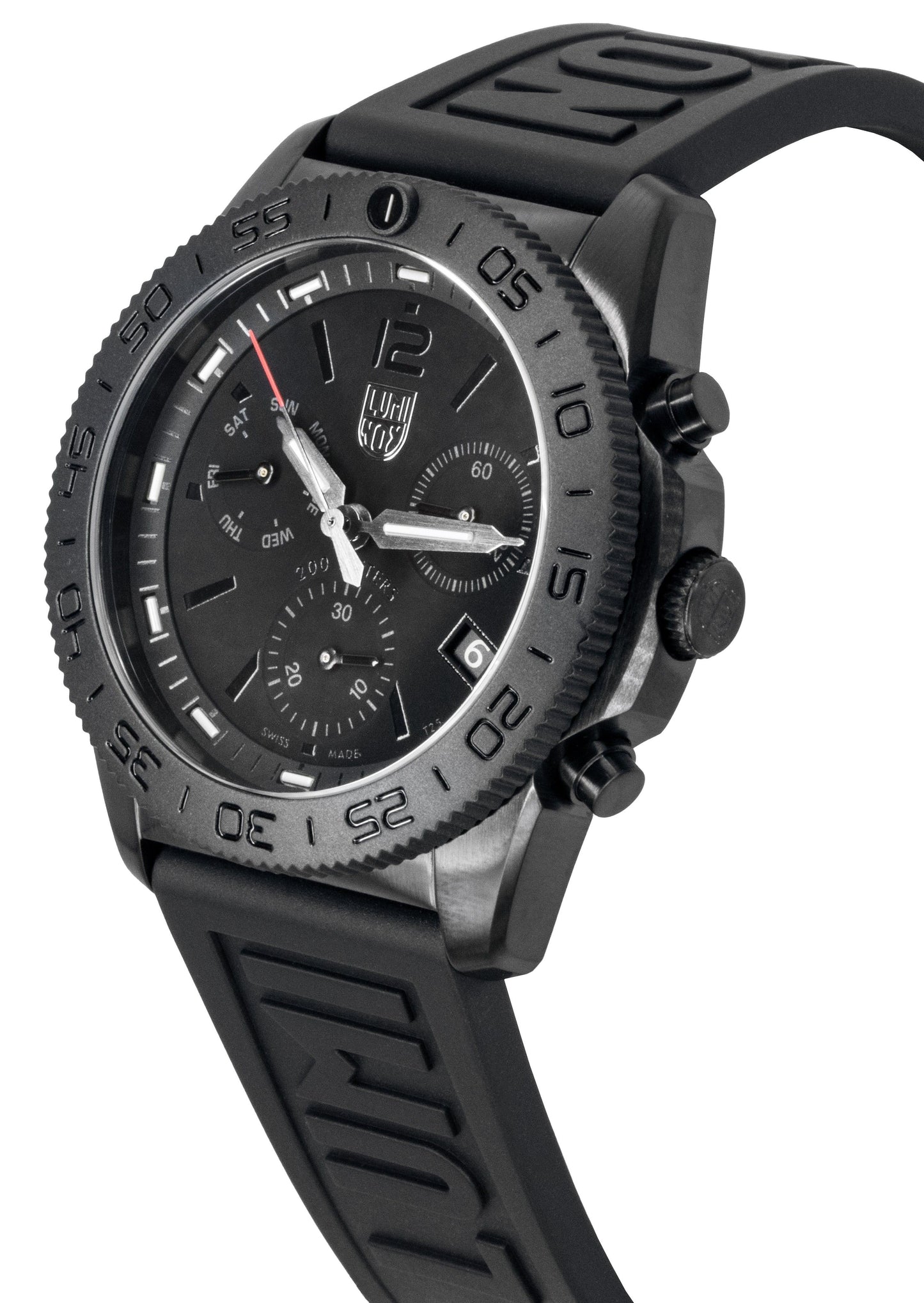 Luminox Pacific Diver Chronograph Rubber Strap Schwarzes Zifferblatt Quarz XS.3141.BO.1 200M Herrenuhr