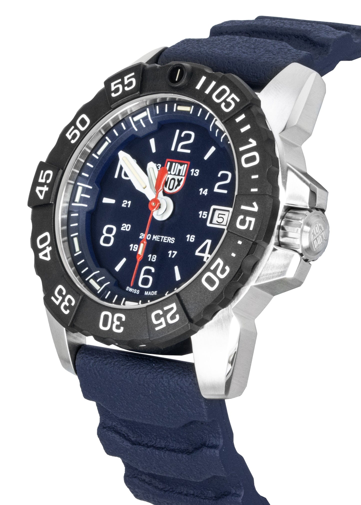 Luminox Navy Seal Rubber Strap Blaues Zifferblatt Quarz Taucher XS.3253.CB 200M Herrenuhr