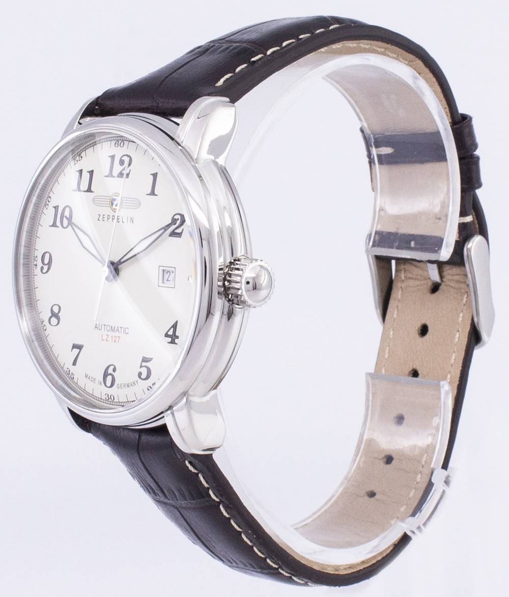 Zeppelin Series LZ127 Graf Automatik Germany Made 7656-5 76565 Herrenuhr