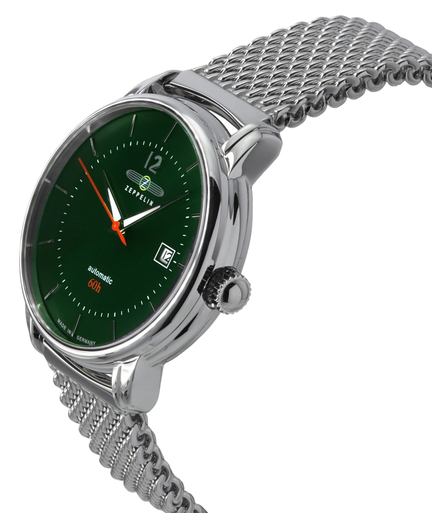 Zeppelin LZ120 Bodensee Edelstahl Gr?nes Zifferblatt Automatik 8160M4 Herrenuhr