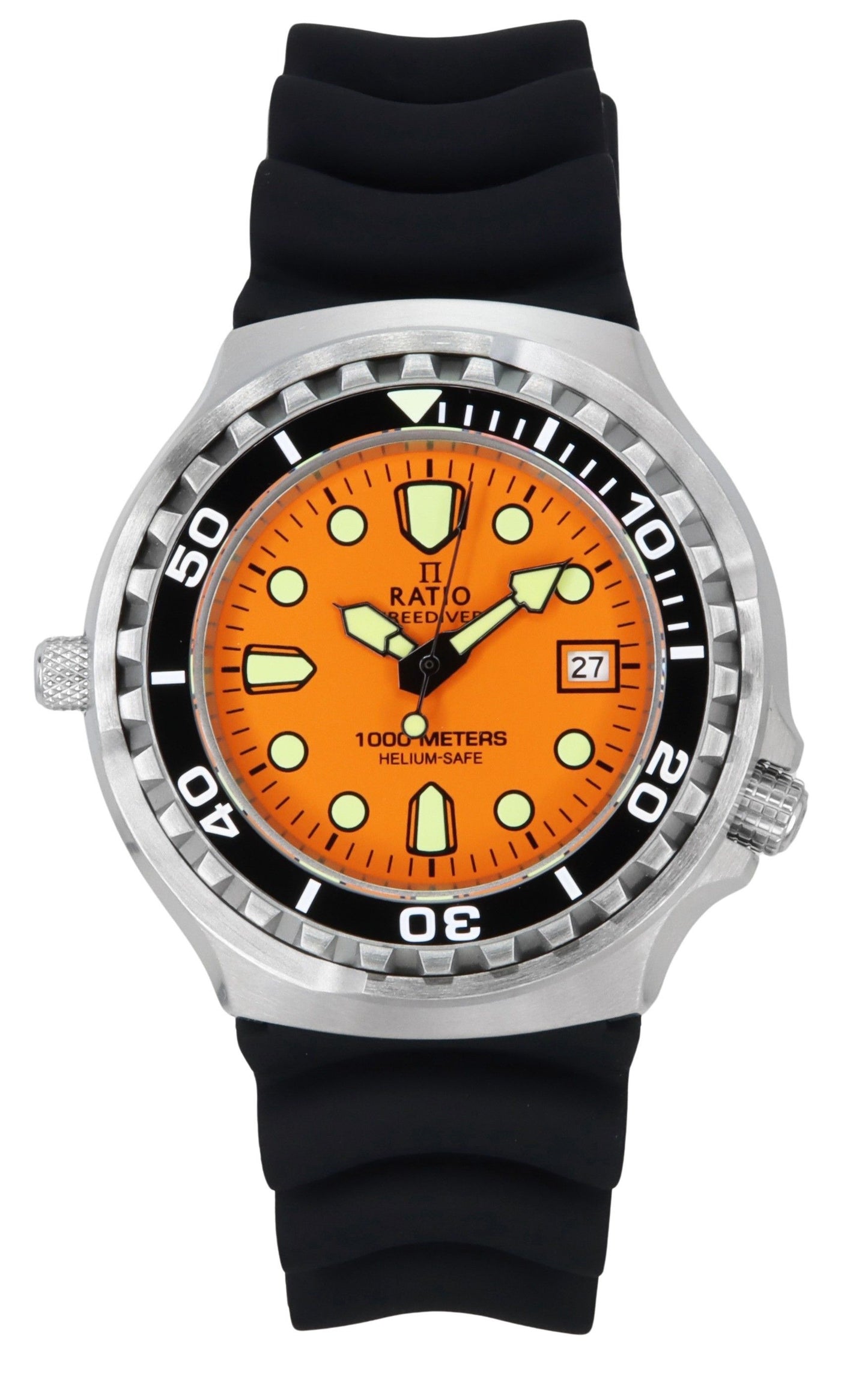 Ratio FreeDiver Version 02 Helium Safe 1000M Sapphire Quarz Orange Dial 1038EF102V-ORG-V02 Herrenuhr