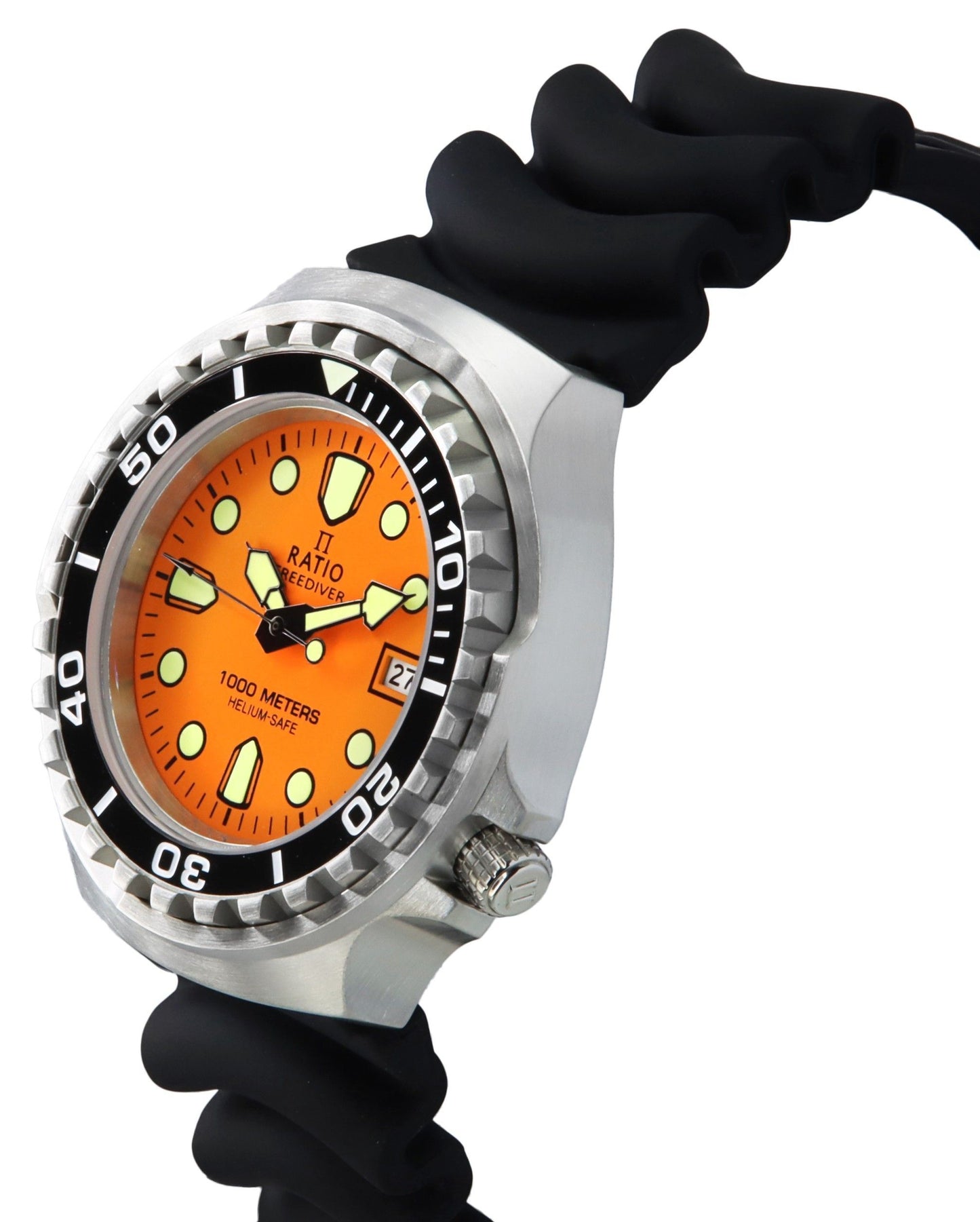 Ratio FreeDiver Version 02 Helium Safe 1000M Sapphire Quarz Orange Dial 1038EF102V-ORG-V02 Herrenuhr