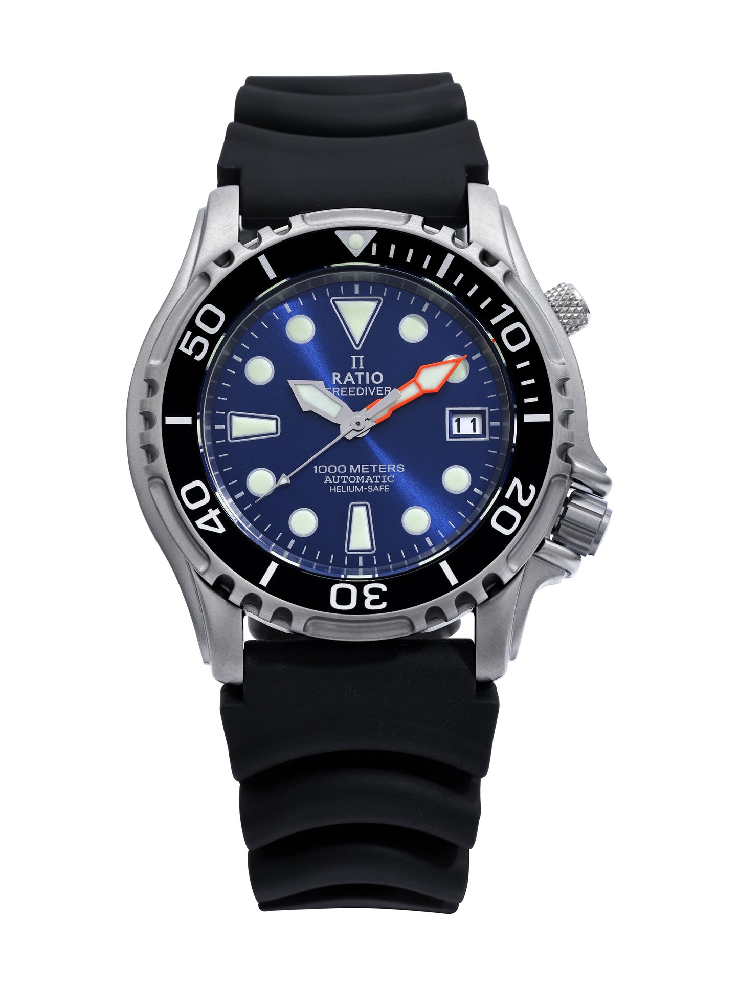 Ratio FreeDiver Helium Safe 1000M Edelstahl Automatik 1066KE20-33VA-BLU Herrenuhr