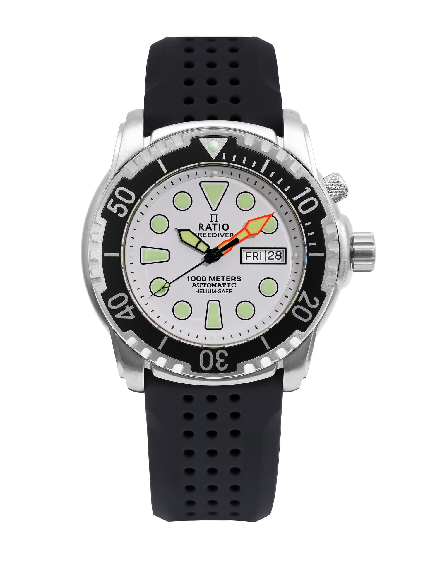 Ratio FreeDiver Version 02 Helium Safe 1000M Sapphire Automatik White Dial 1068HA90-34VA-WHT-V02 Herrenuhr