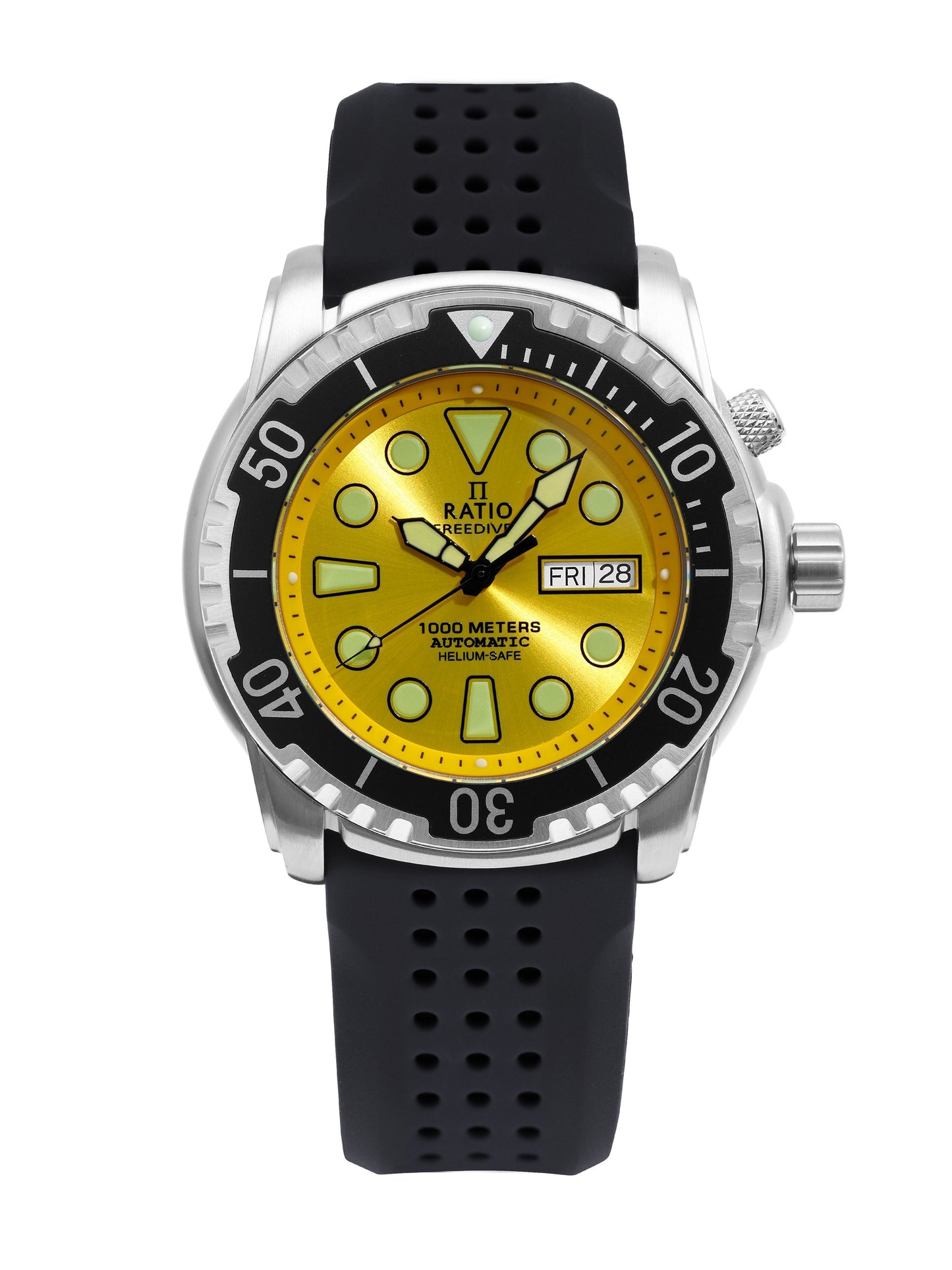 Ratio FreeDiver Version 03 Helium Safe 1000M Automatik Yellow Dial 1068HA90-34VA-YLW-V03 Herrenuhr