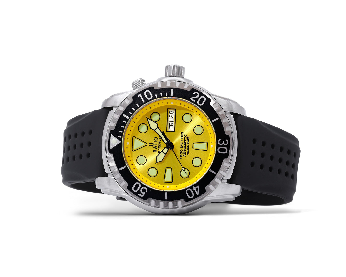 Ratio FreeDiver Version 03 Helium Safe 1000M Automatik Yellow Dial 1068HA90-34VA-YLW-V03 Herrenuhr