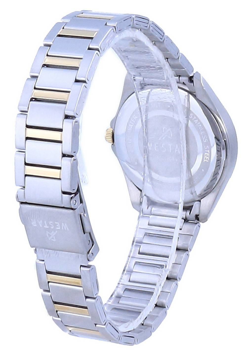Westar White Dial Two Tone Edelstahl Quarz 40212 CBN 101 Damenuhr