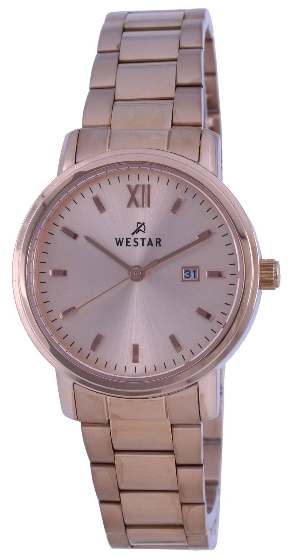 Westar Rose Goldfarben Edelstahl Quarz 40245 PPN 609 Damenuhr