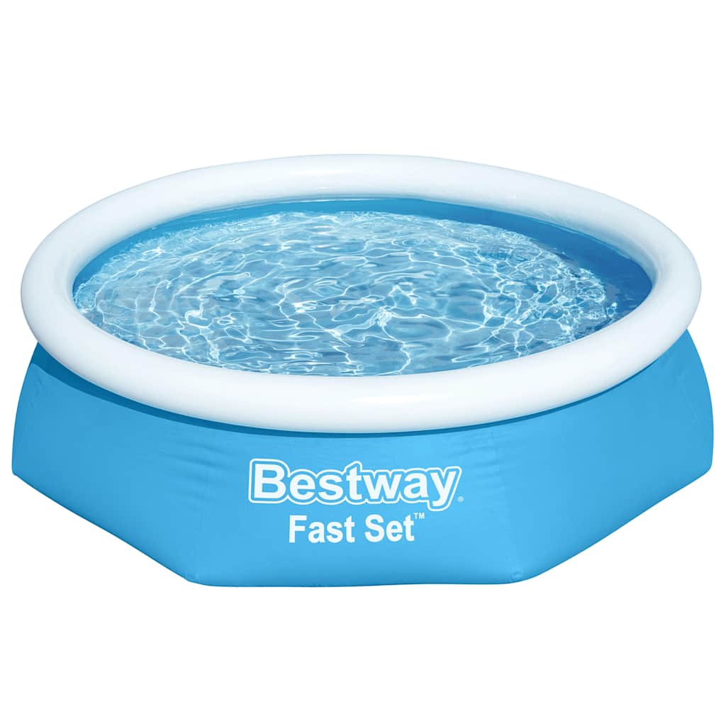 Bestway Fast Set Aufblasbarer Swimmingpool Rund 244x61 cm