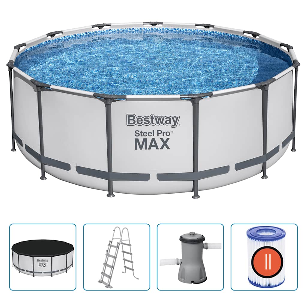 Bestway Steel Pro MAX Rund Pool-Set 396x122 cm