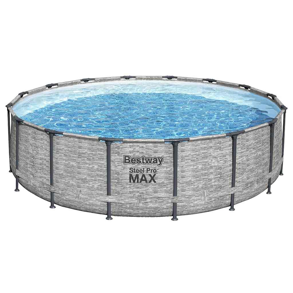 Bestway Power Steel Swimming Pool Rund 488x122 cm