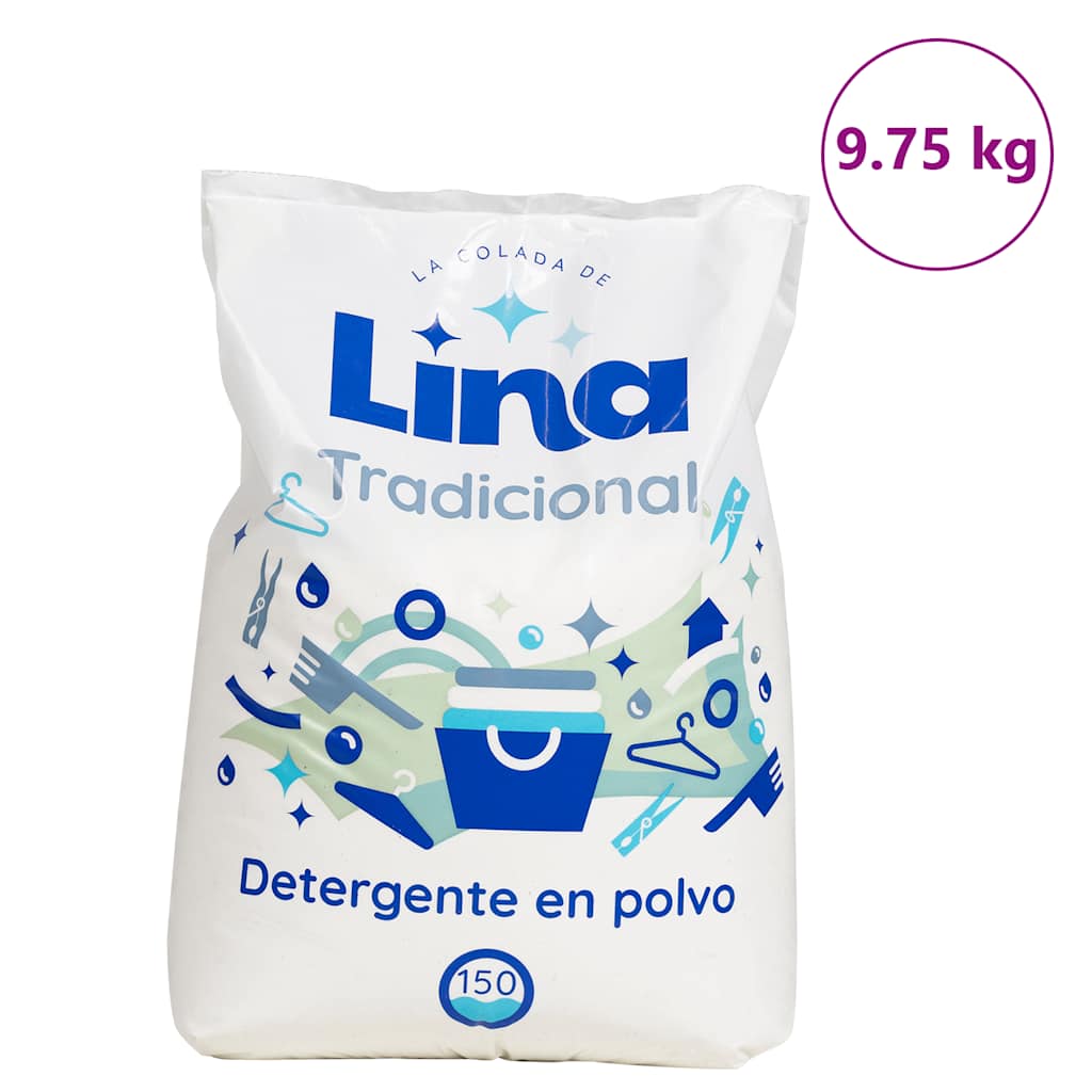 Washing powder for 150 washes 9.75 kg White