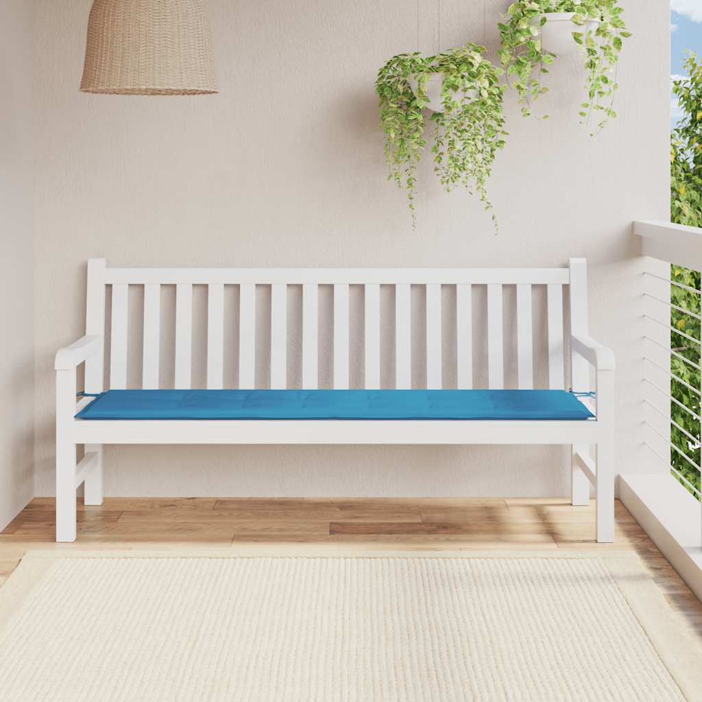 Garden Bench Cushion Blue 180x50x3 cm Oxford Fabric