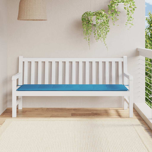 Gartenbank-Auflage Blau 180x50x3 cm Oxford-Gewebe