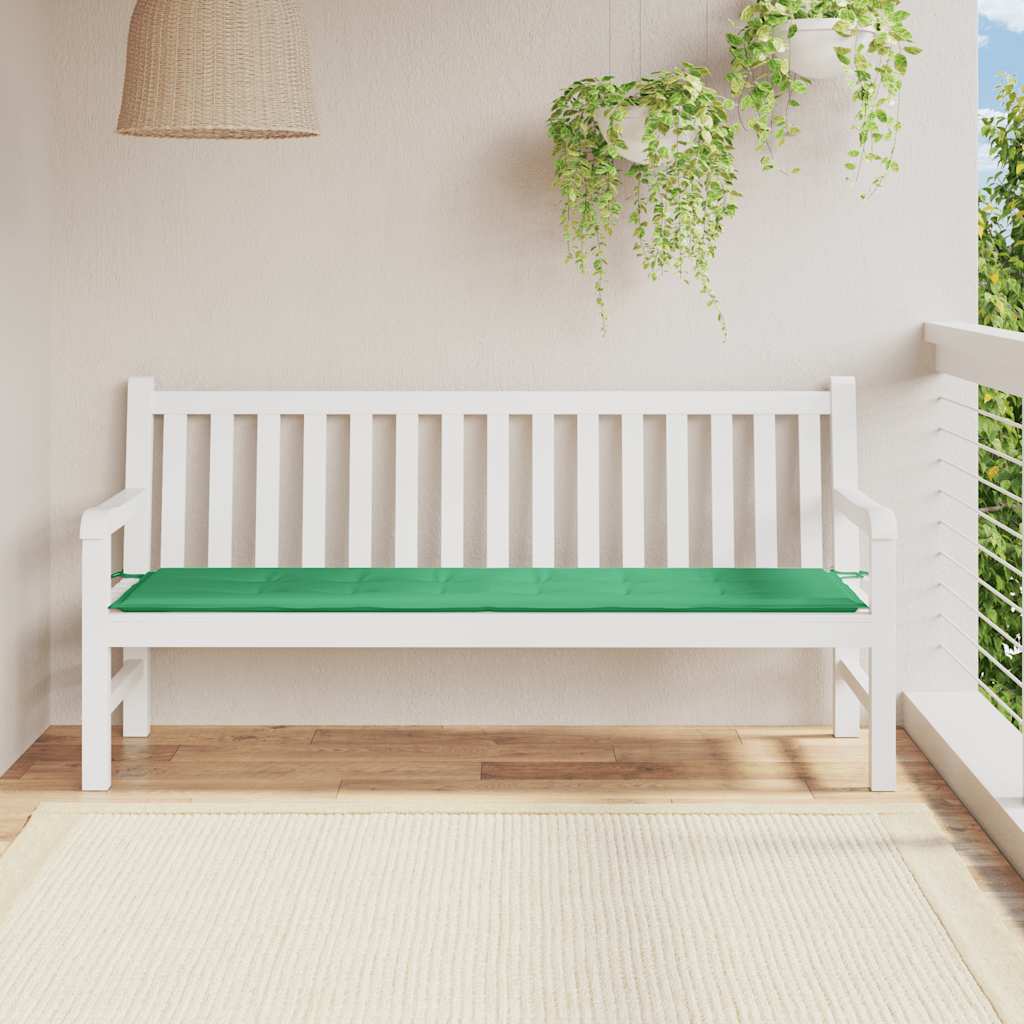 Gartenbank-Auflage Grün 180x50x3 cm Oxford-Gewebe