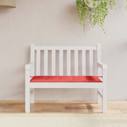 Gartenbank-Auflage Rot 120x50x4 cm Oxford-Gewebe