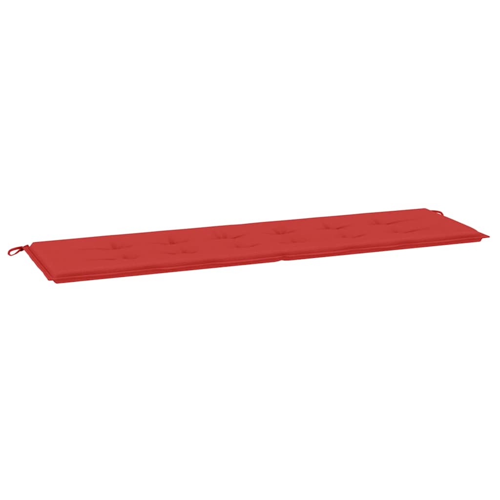 Coussin de banc de jardin rouge 180x50x3 cm tissu Oxford