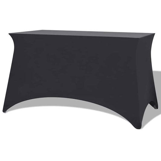 Stretch Table Cover 2 pcs 183 x 76 x 74 cm Anthracite