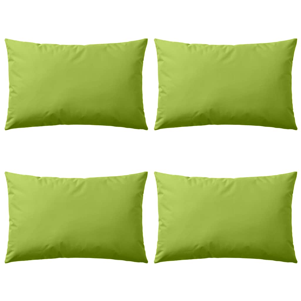 Garden cushions 4 pcs. 60 x 40 cm Apple Green