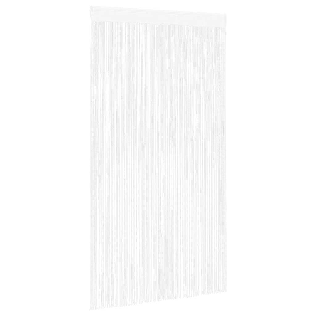 String Curtains 2 Pcs. 140 x 250 cm White