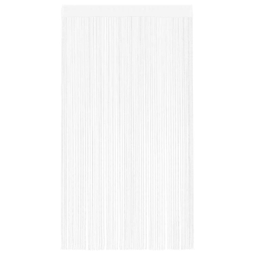 String Curtains 2 Pcs. 140 x 250 cm White