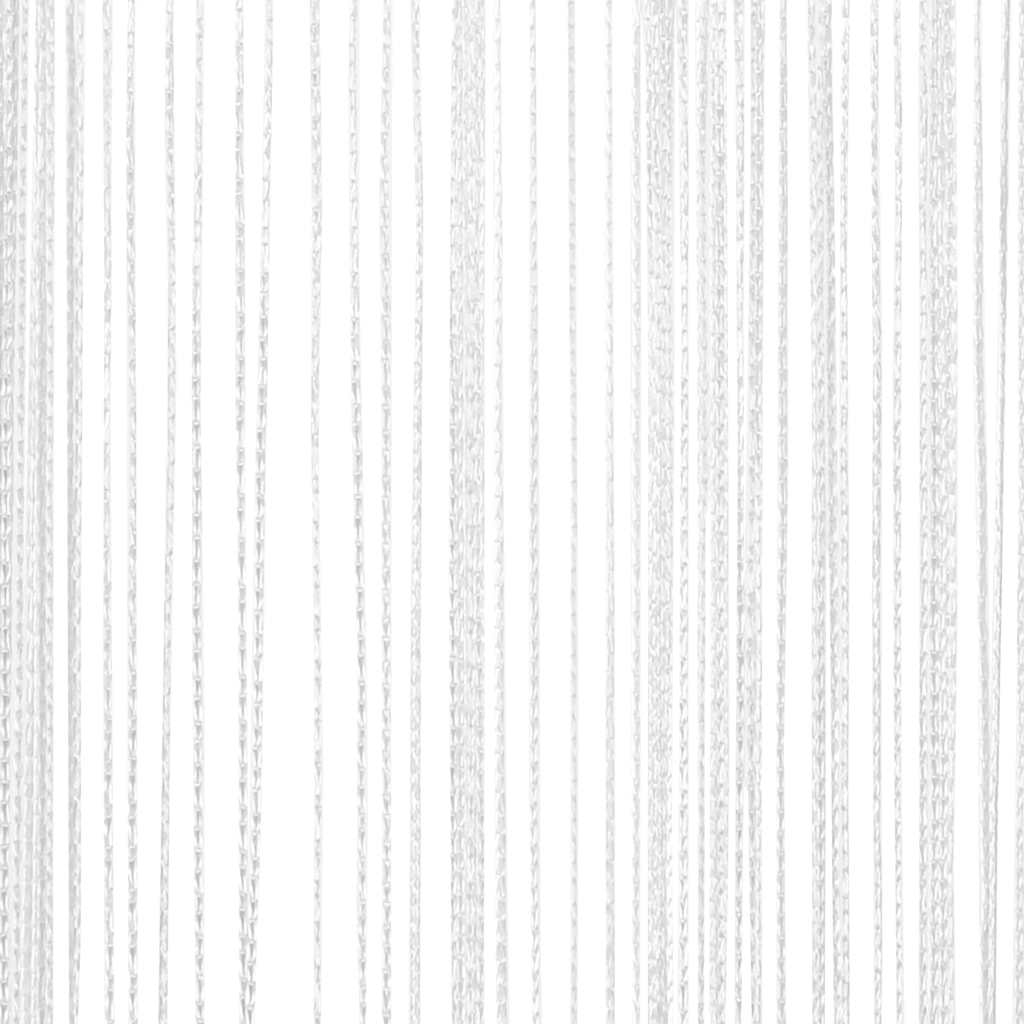 String Curtains 2 Pcs. 140 x 250 cm White