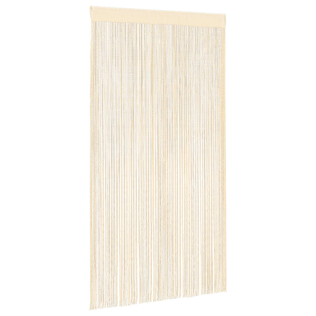 String Curtains 2 pcs. 140 x 250 cm Cream