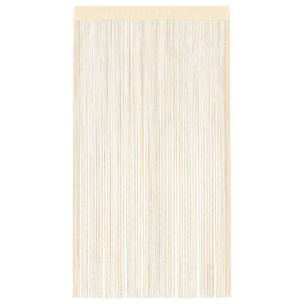 String Curtains 2 pcs. 140 x 250 cm Cream