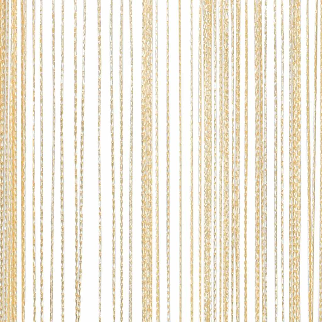 String Curtains 2 pcs. 140 x 250 cm Cream
