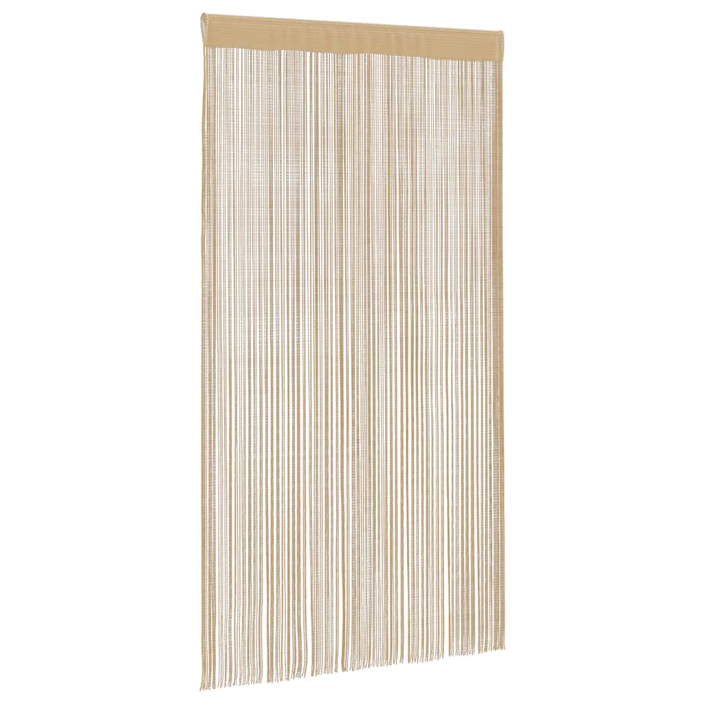 Rideaux à fils 2 pcs. 100 x 250 cm Beige