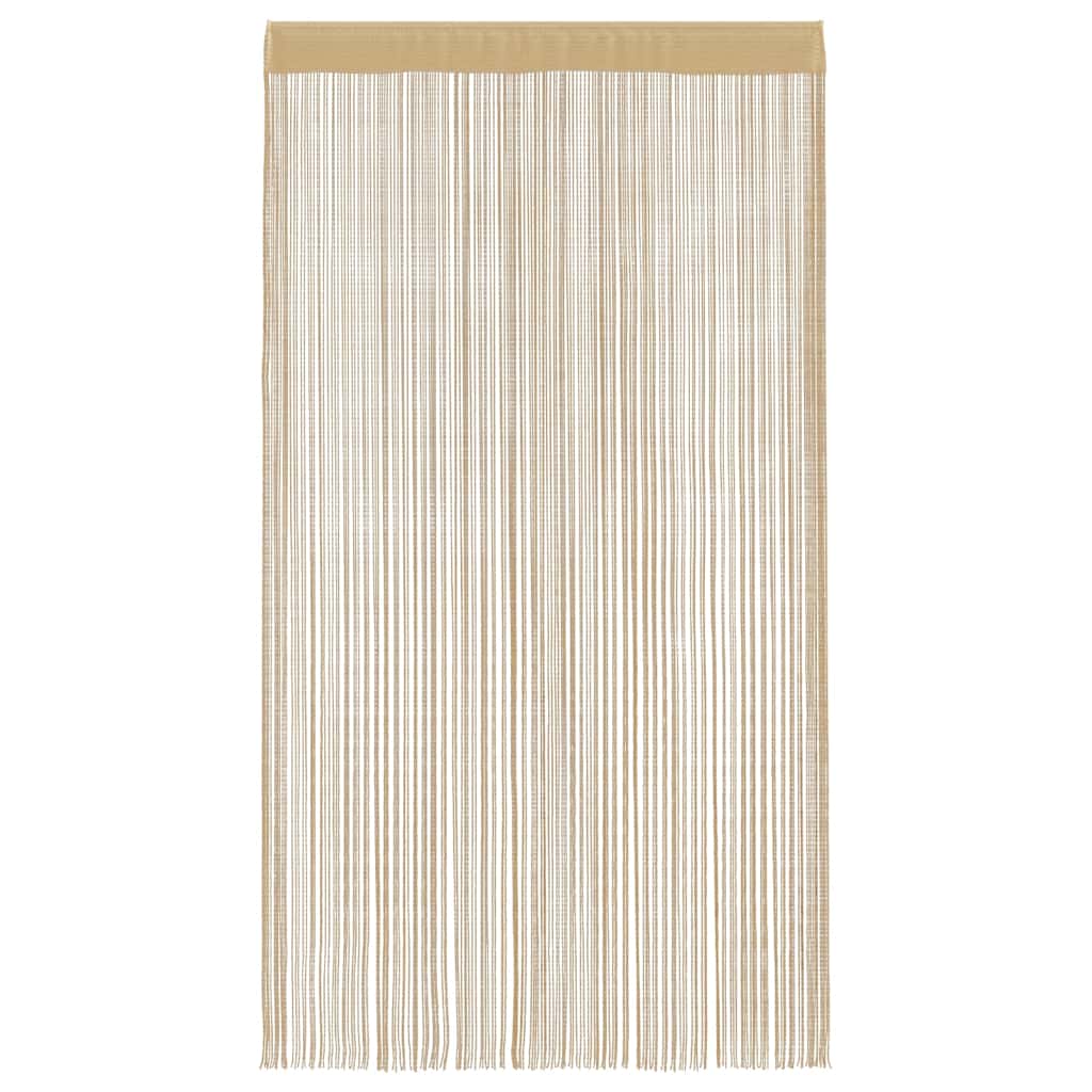 Rideaux à fils 2 pcs. 100 x 250 cm Beige