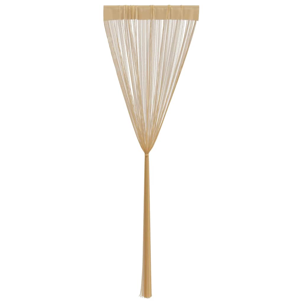 Rideaux à fils 2 pcs. 100 x 250 cm Beige