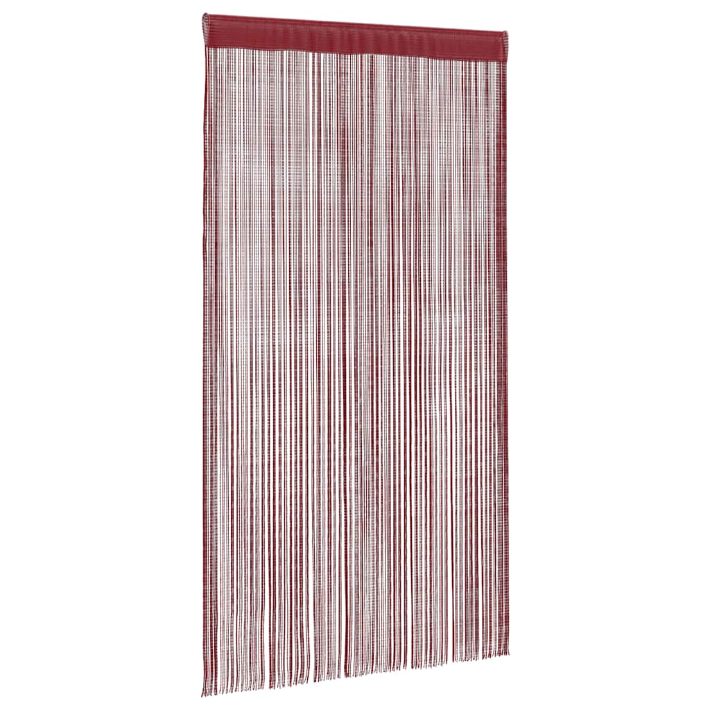 String Curtains 2 pcs. 100 x 250 cm Burgundy