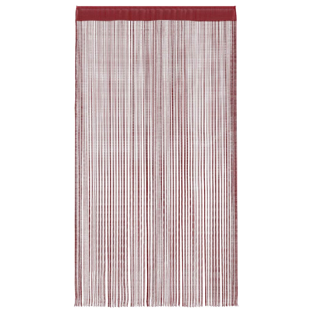 String Curtains 2 pcs. 100 x 250 cm Burgundy