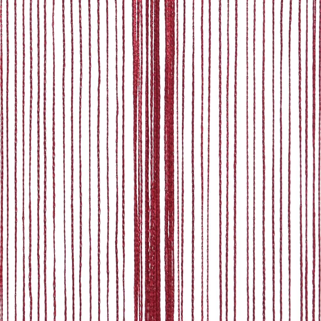 String Curtains 2 pcs. 100 x 250 cm Burgundy
