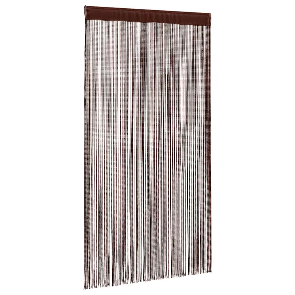 Rideaux à fils 2 pces 140 x 250 cm Marron
