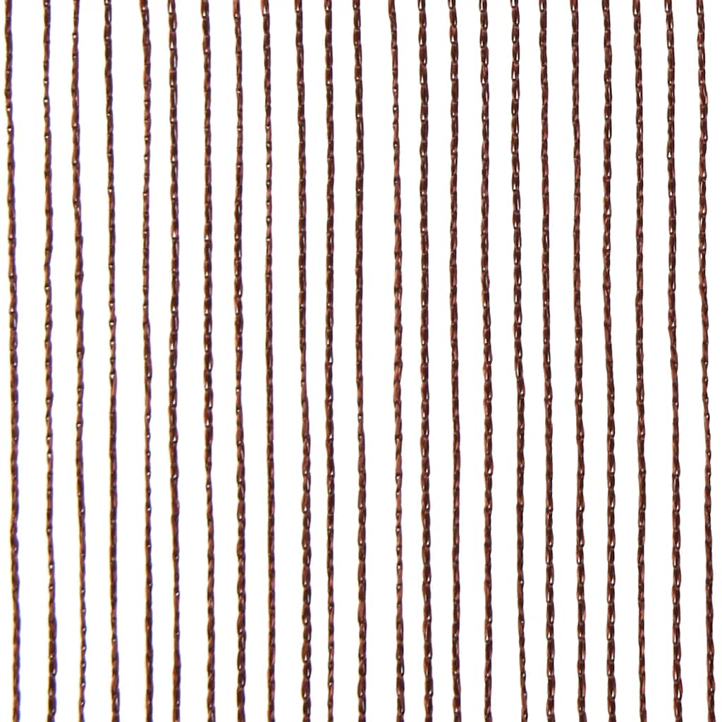 Rideaux à fils 2 pces 140 x 250 cm Marron