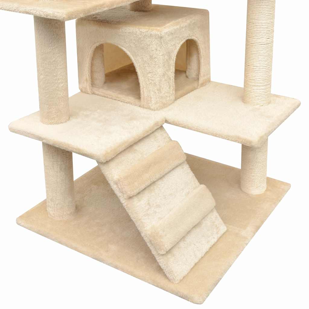 Katzen-Kratzbaum Sisal 125 cm Beige