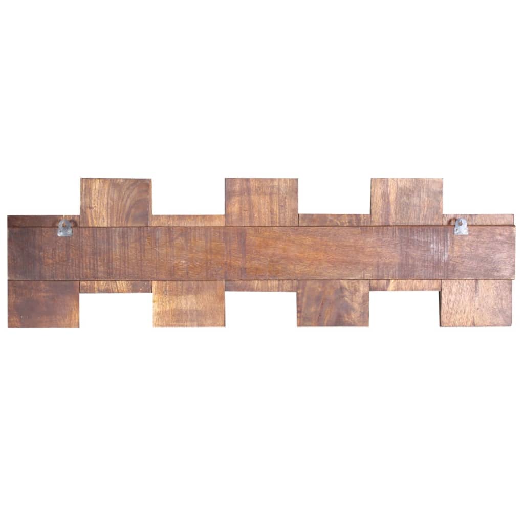 Porte-manteau avec 7 patères en vieux bois massif