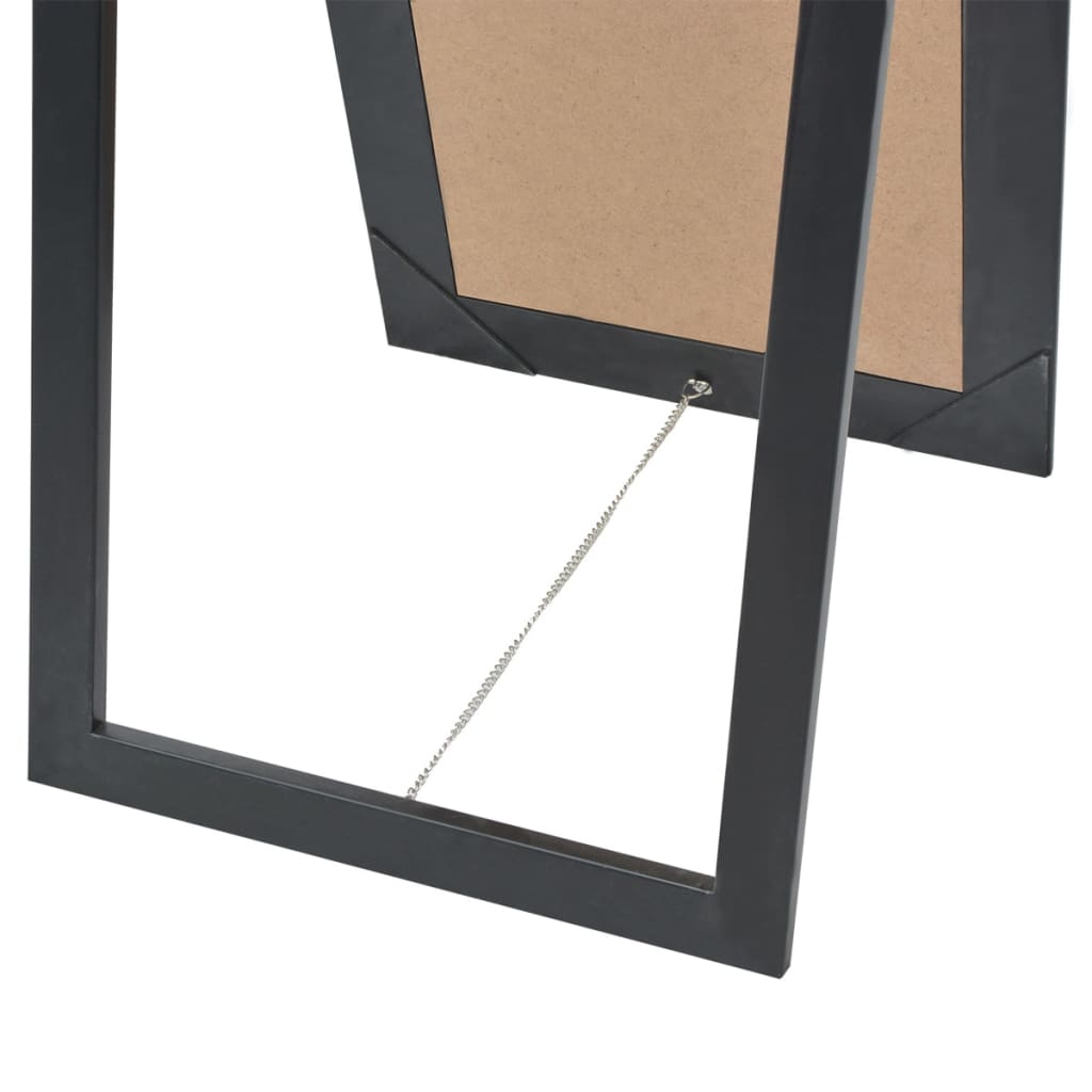 Miroir psyché de style baroque 160x40 cm Noir