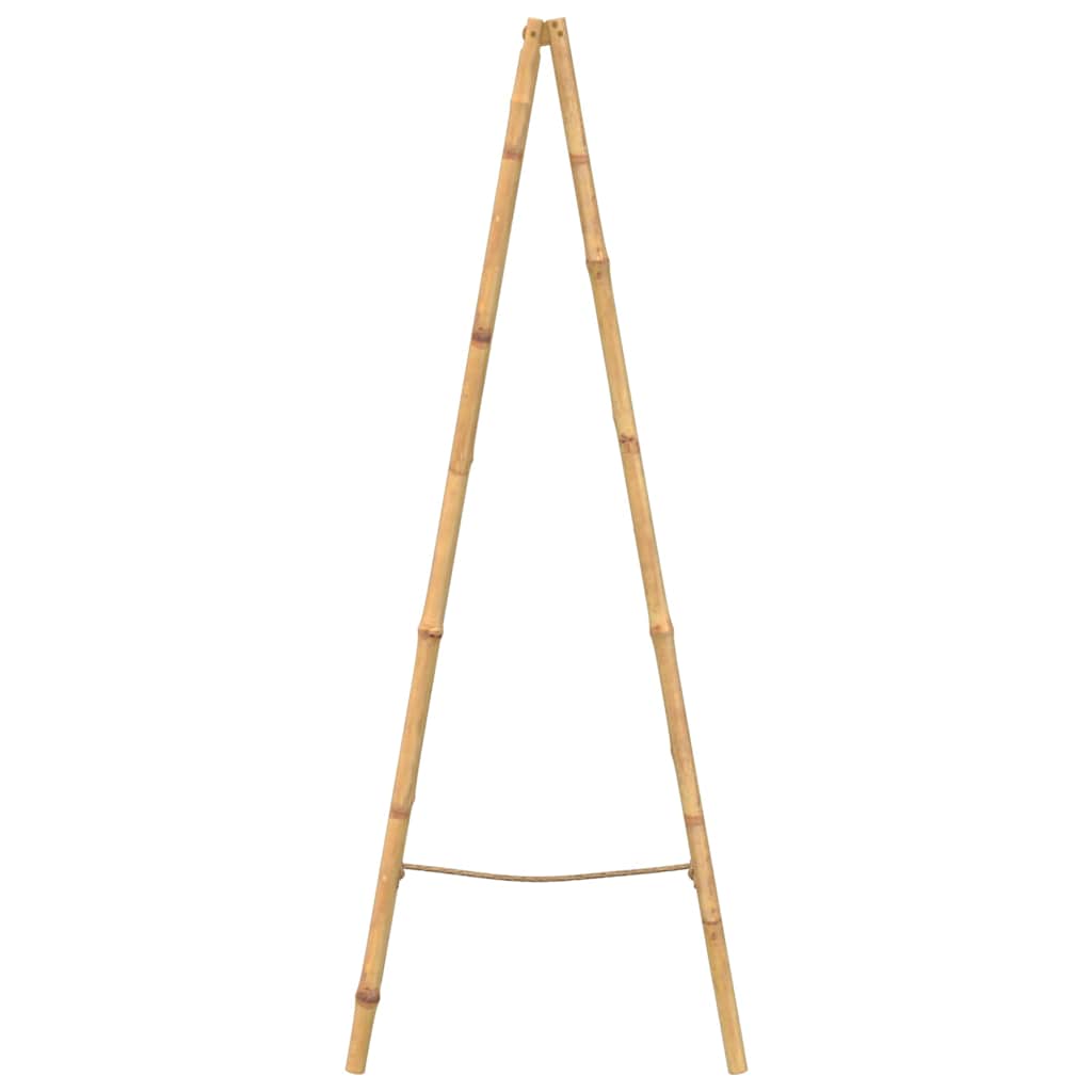 Double Towel Ladder with Five Bamboo Rungs 50 x 160 cm
