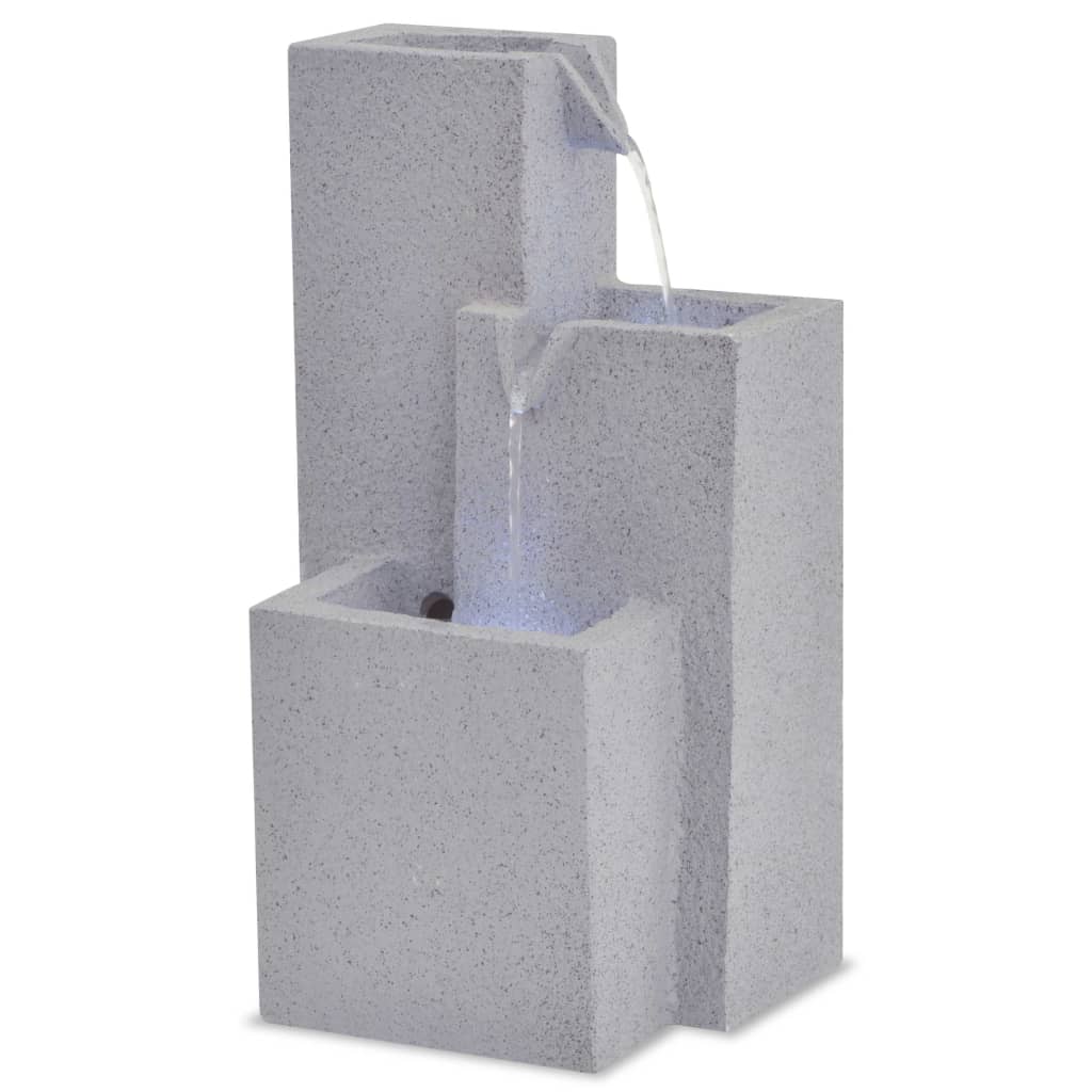 Fontaine d'intérieur avec lumière LED en polyrésine