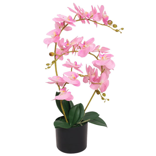 Orchidée artificielle avec pot 65 cm Rose