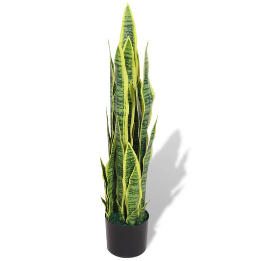 Sansevieria artificielle avec pot 90 cm Vert